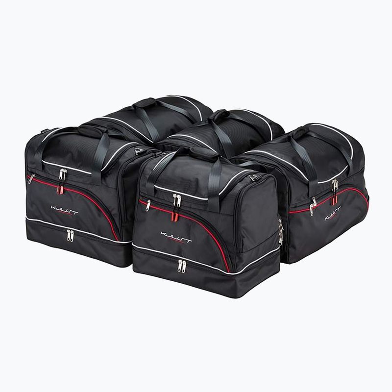 Set di borse portabagagli KJUST Peugeot 508 Limousine 2011-2014 5 pezzi nero.