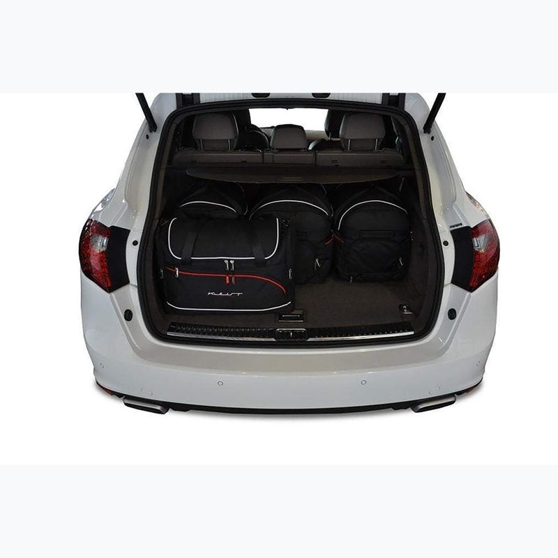 KJUST Porsche Cayenne 2010-2017 set di borse per bagagliaio 5 pezzi nero. 13