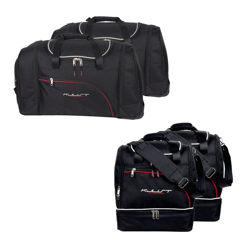 Set di borse per bagagliaio KJUST Renault Megane Hatchback 2008-2015 4 pezzi nero.