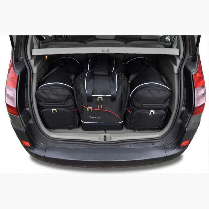 Set di borse per bagagliaio KJUST Renault Scenic 2003-2009 4 pezzi nero 13