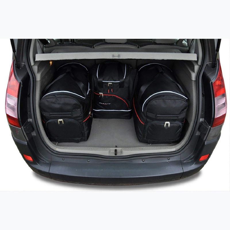 Set di borse per bagagliaio KJUST Renault Scenic 2003-2009 4 pezzi nero 14