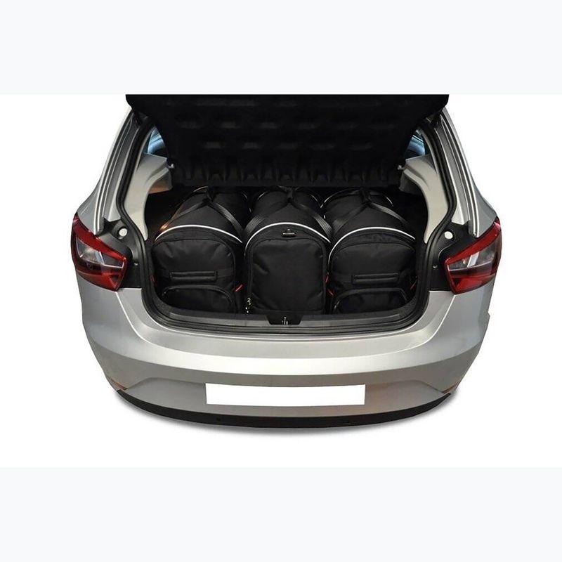 Set di borse da bagagliaio KJUST Seat Ibiza Hatchback 2008-2017 3 pezzi nero. 14