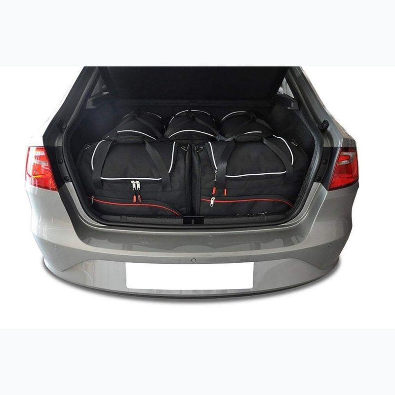 Set di borse portabagagli KJUST Seat Toledo 2012-2018 5 pezzi nero. 12