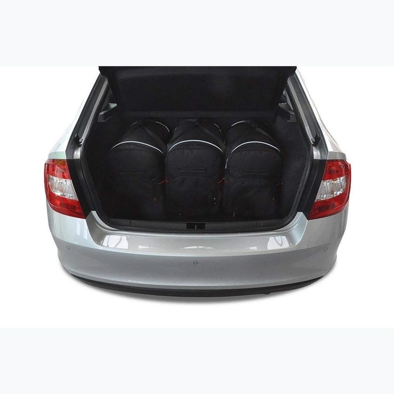 KJUST Skoda Rapid Liftback set di borse per il bagaglio 2012-2019 5 pezzi nero. 14