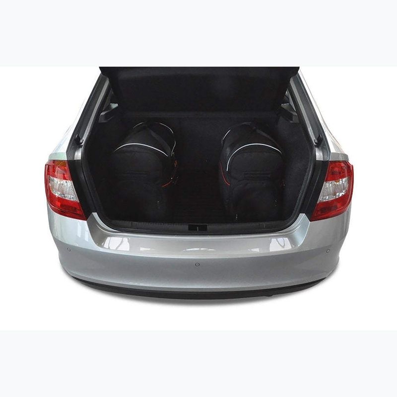 KJUST Skoda Rapid Liftback set di borse per il bagaglio 2012-2019 5 pezzi nero. 15