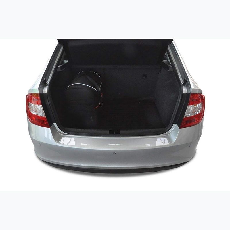 KJUST Skoda Rapid Liftback set di borse per il bagaglio 2012-2019 5 pezzi nero. 16