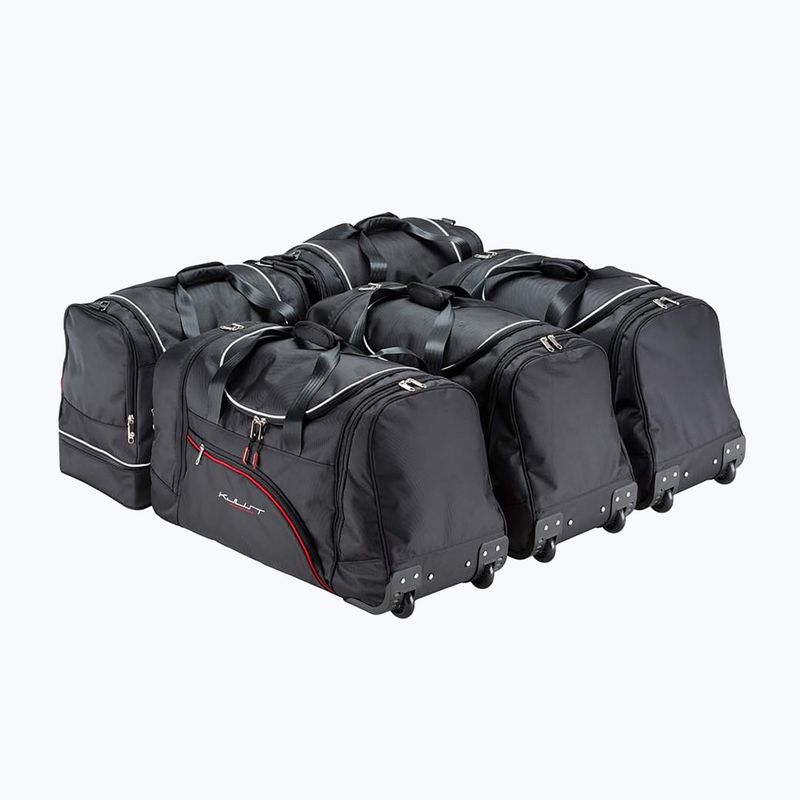 KJUST Skoda Superb Combi 2010-2015 set di borse per il bagaglio 5 pezzi nero. 2