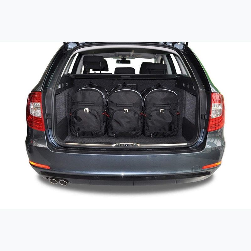 KJUST Skoda Superb Combi 2010-2015 set di borse per il bagaglio 5 pezzi nero. 12