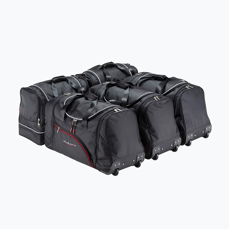 KJUST Skoda Superb Limousine 2008-2015 set di borse per il bagaglio 5 pezzi nero. 2