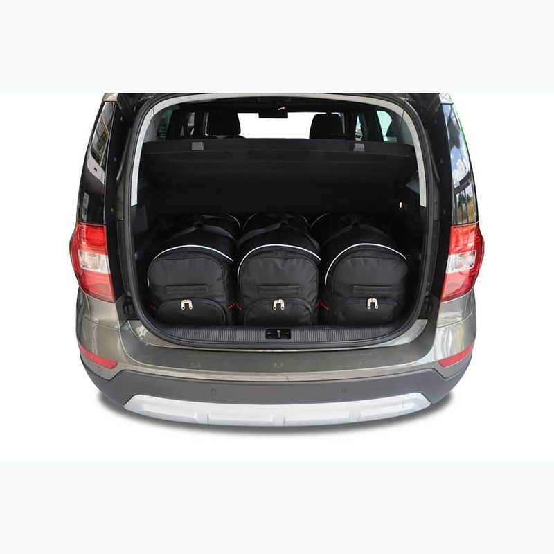 KJUST Skoda Yeti 2009-2017 Set di borse per il vano bagagli 3 pezzi nero. 10