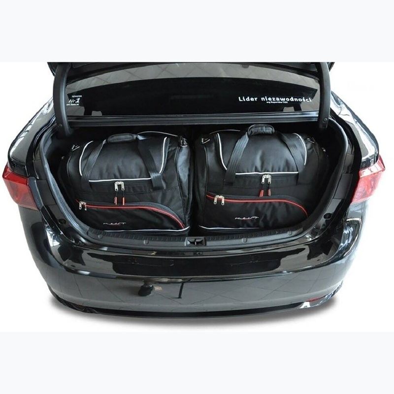 KJUST Toyota Avensis Limousine 2009-2018 set di borse per il bagaglio 4 pezzi nero 14