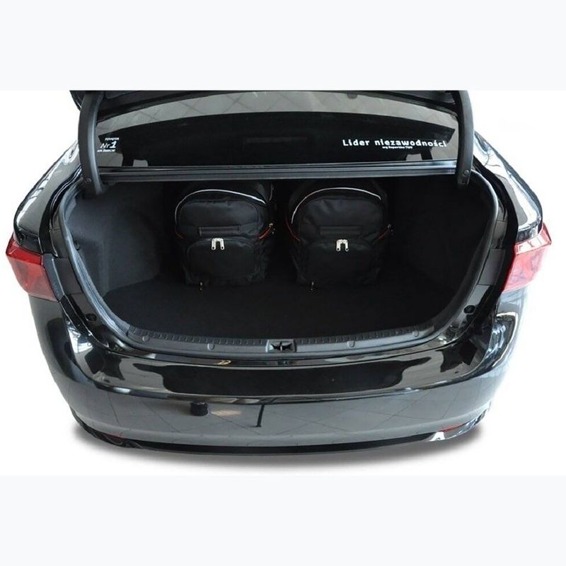 KJUST Toyota Avensis Limousine 2009-2018 set di borse per il bagaglio 4 pezzi nero 15