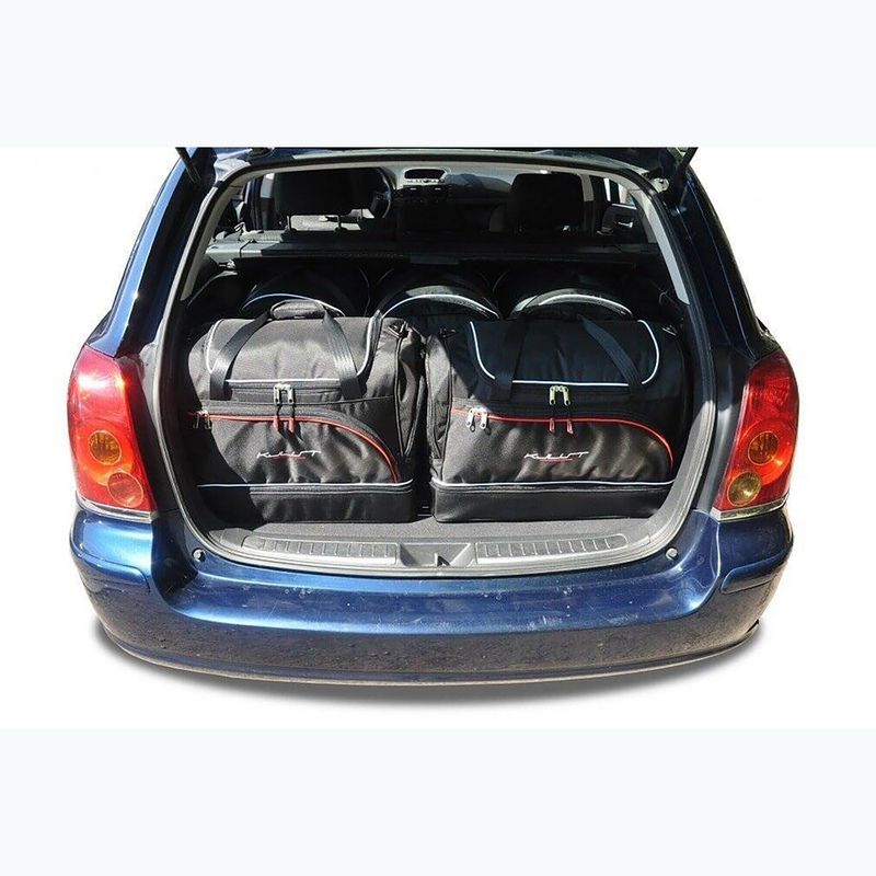 KJUST Toyota Avensis Wagon 2002-2009 set di borse per bagagliaio 5 pezzi nero. 15