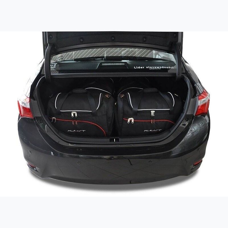 KJUST Toyota Corolla Limousine 2013-2018 borsa bagagliaio set 4 pezzi nero. 13