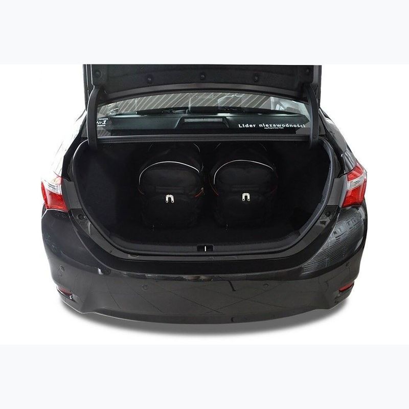 KJUST Toyota Corolla Limousine 2013-2018 borsa bagagliaio set 4 pezzi nero. 14