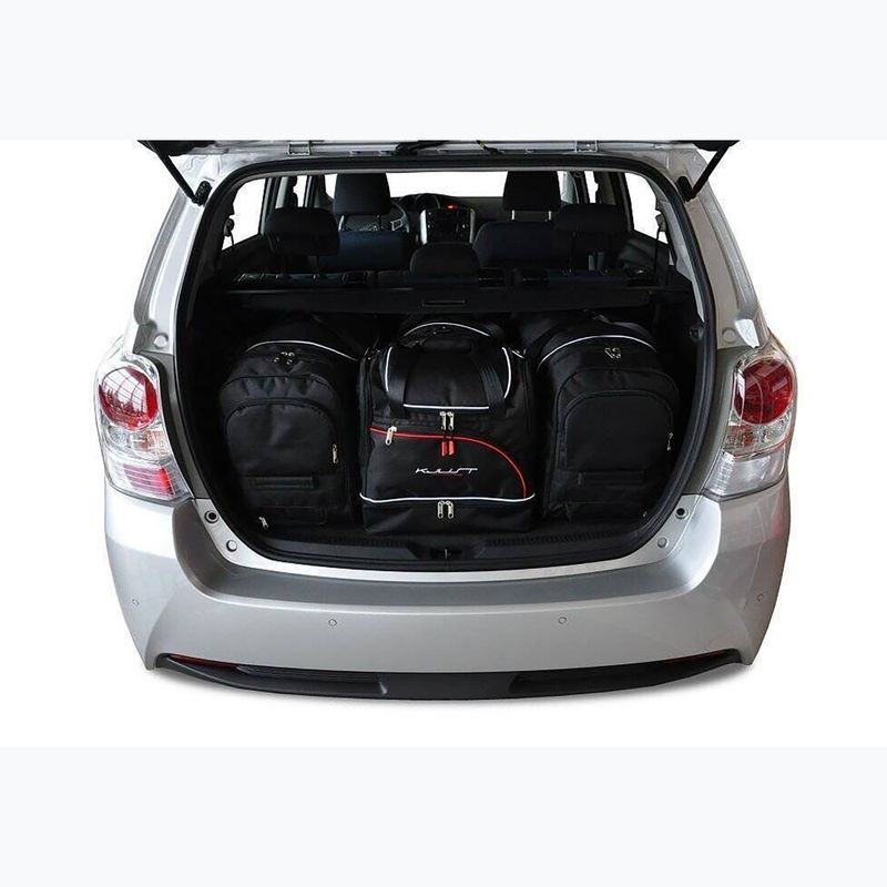 KJUST Toyota Verso 2009-2018 set di borse per il vano bagagli 4 pezzi nero. 13