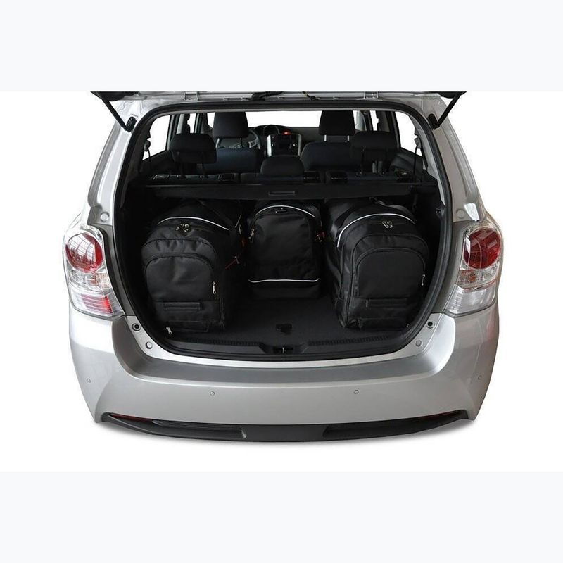 KJUST Toyota Verso 2009-2018 set di borse per il vano bagagli 4 pezzi nero. 14