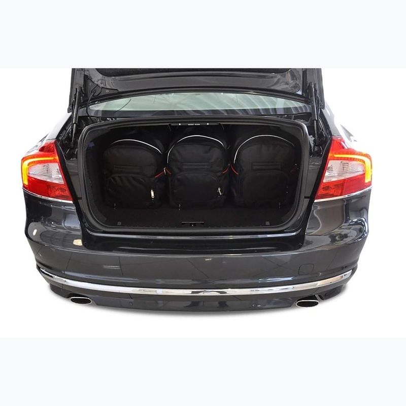 KJUST Volvo S80 set di borse per bagagliaio 2006-2016 5 pezzi nero. 16