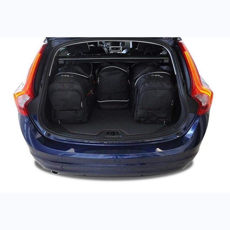 KJUST Volvo V60 Cross Country set di borse per bagagliaio 2015-2018 4 pezzi nero. 17