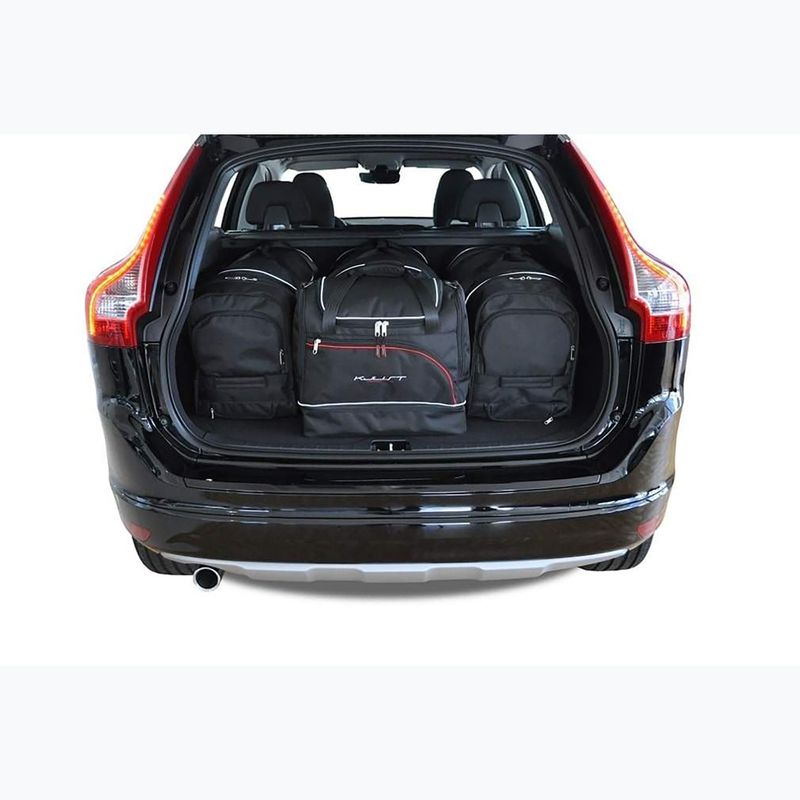 KJUST Volvo XC60 set di borse per il bagaglio 2008-2017 4 pezzi nero 16