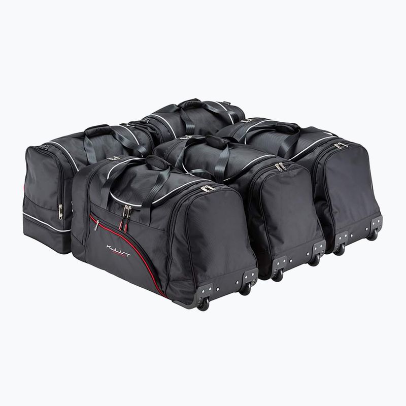 Set di borse portabagagli KJUST Volkswagen Passat Limousine 2010-2014 5 pezzi nero. 2
