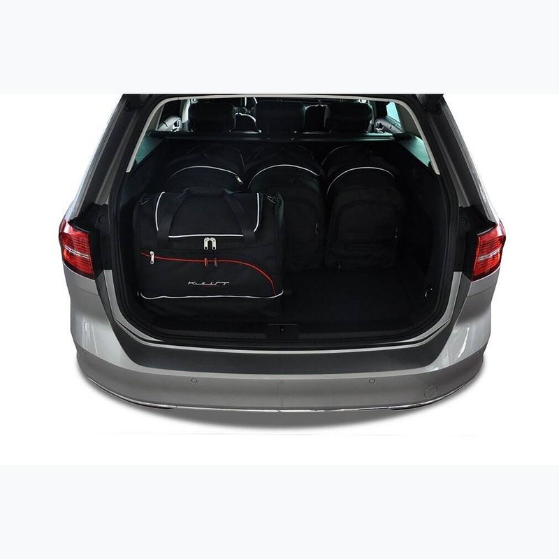 Set di borse portabagagli KJUST Volkswagen Passat Variant 2014-2023 5 pezzi nero. 12