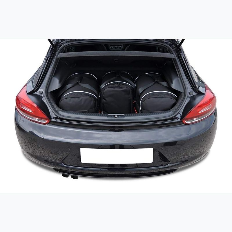 Set di borse portabagagli KJUST Volkswagen Scirocco 2008-2017 4 pezzi nero. 18