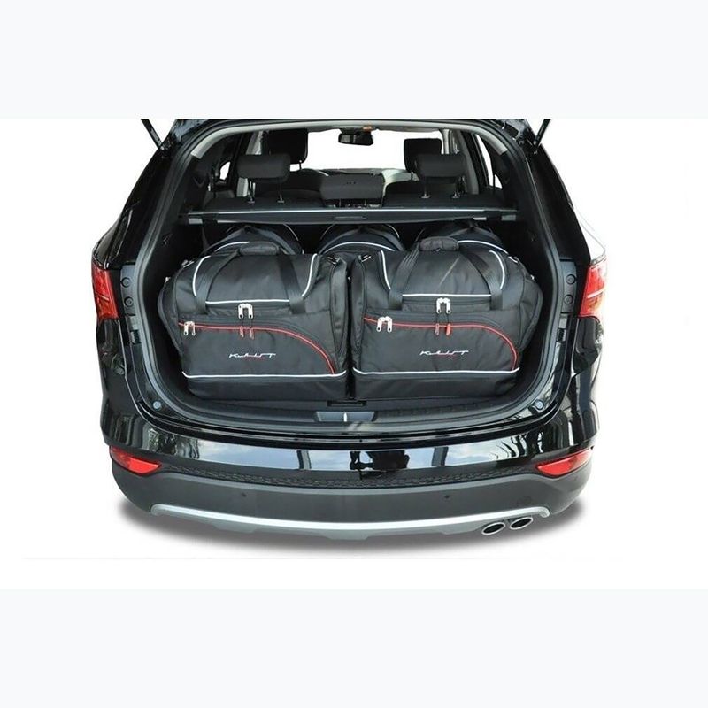 KJUST set borsa bagagliaio Hyundai Santa Fe Suv 2012-2018 5 pezzi nero 16