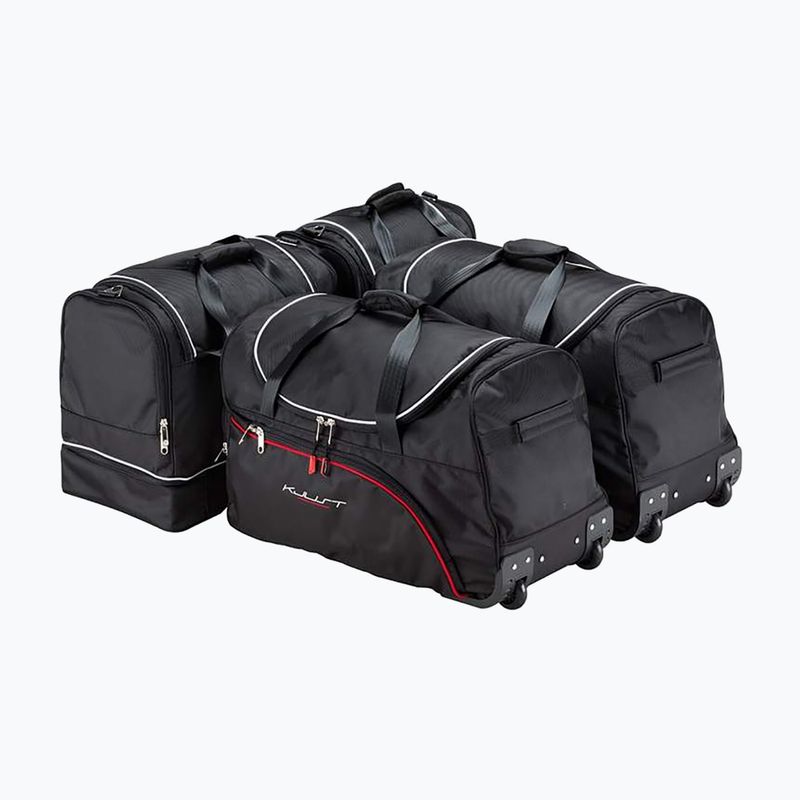 Set di borse per bagagliaio KJUST Honda Accord Tourer 2008-2016 4 pezzi nero 2