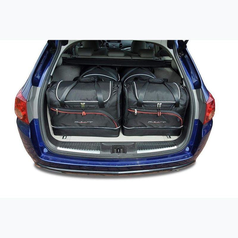 Set di borse per bagagliaio KJUST Honda Accord Tourer 2008-2016 4 pezzi nero 12