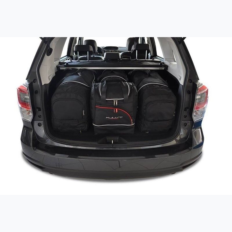 Set di borse portabagagli KJUST Subaru Forester 2012-2018 4 pezzi nero. 12