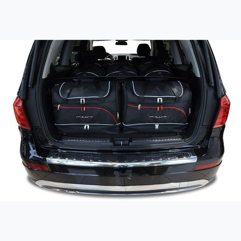 KJUST Mercedes-Benz GL 2012-2015 set di borse per bagagliaio 5 pezzi nero 11