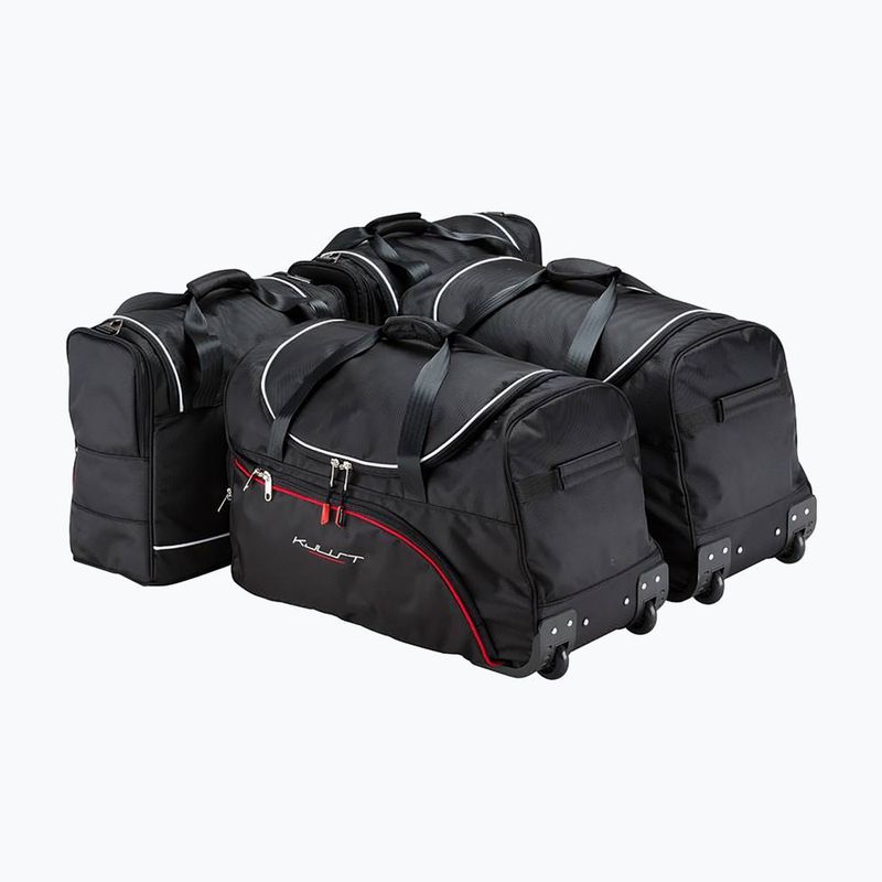 KJUST BMW 3 Touring Plug-In Hybrid 2020+ set di borse per il bagaglio 4 pezzi nero 2