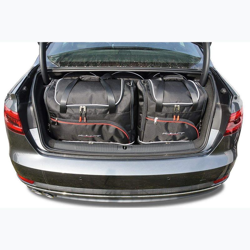 Set di borse portabagagli KJUST Audi A4 Limousine 2015+ 5 pezzi nero 16
