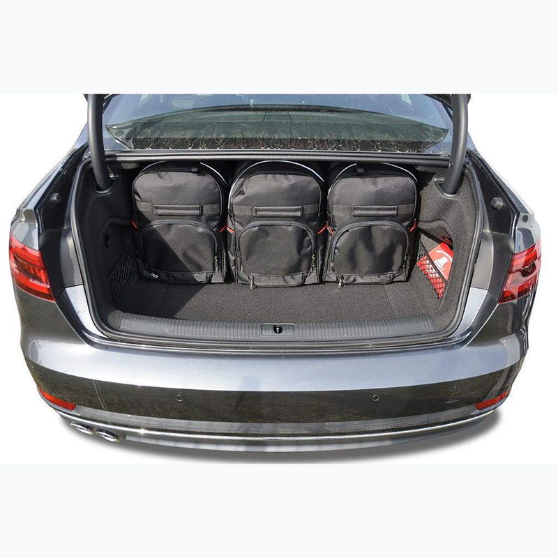 Set di borse portabagagli KJUST Audi A4 Limousine 2015+ 5 pezzi nero 18