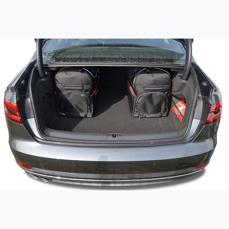 Set di borse portabagagli KJUST Audi A4 Limousine 2015+ 5 pezzi nero 19
