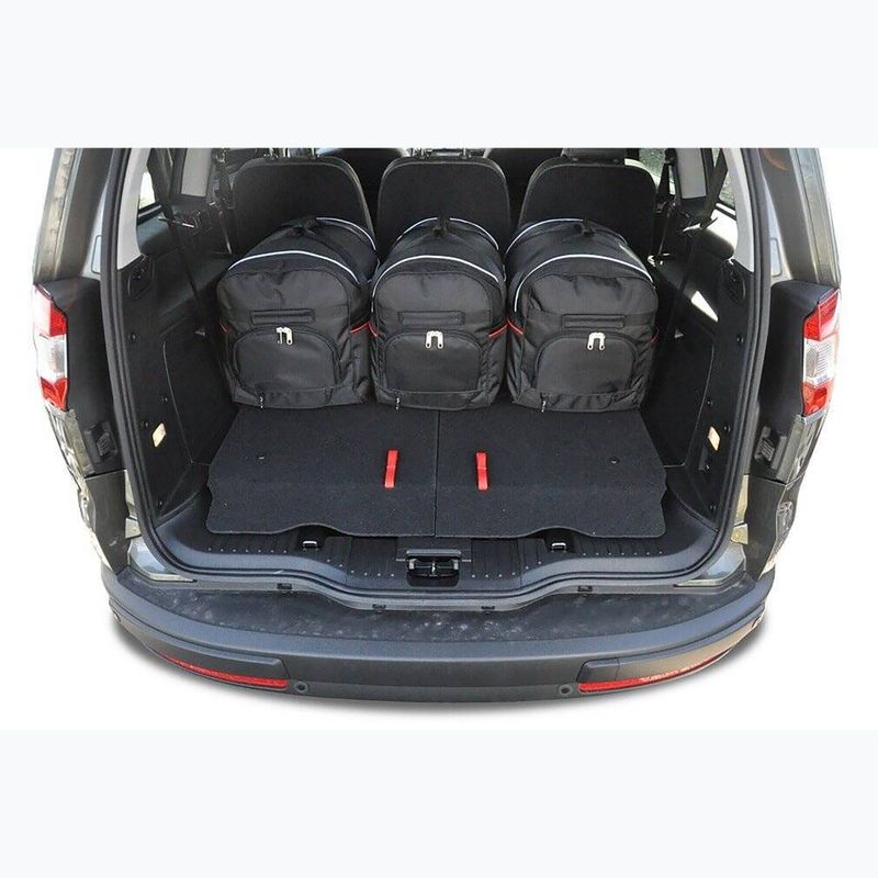 KJUST Ford Galaxy 2006-2015 set di borse portabagagli 5 pezzi nero 15