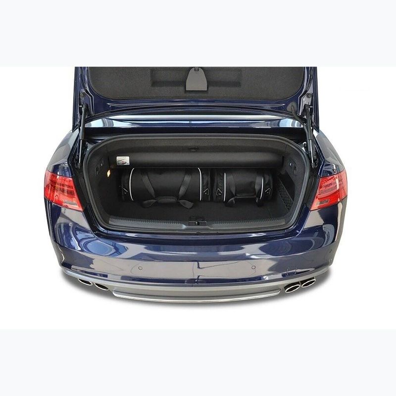 KJUST Audi A5 Cabrio set di borse per il bagaglio 2008-2016 4 pezzi nero 17