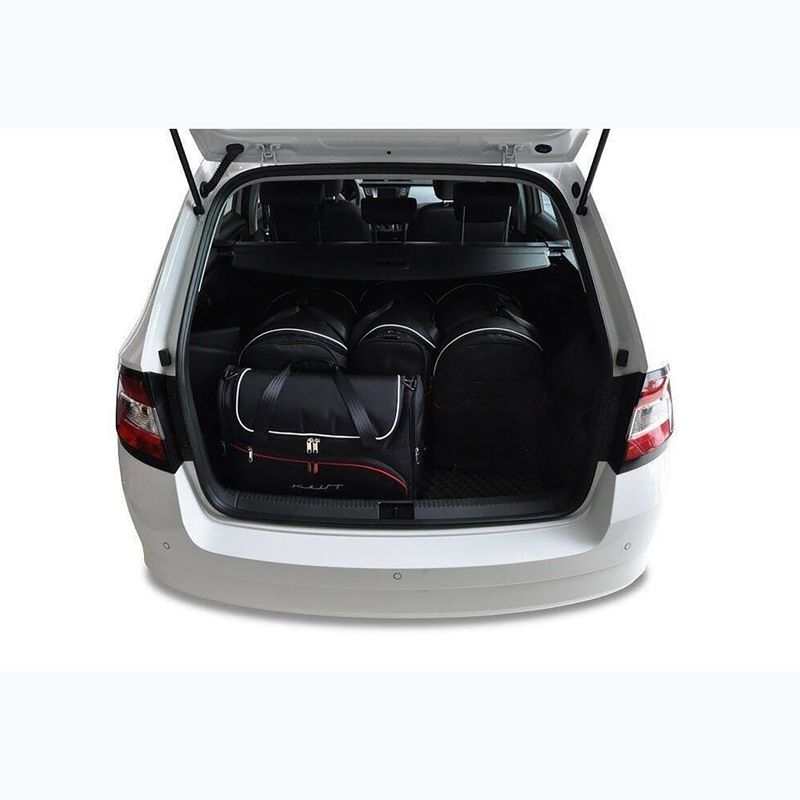 KJUST Skoda Fabia Kombi 2014-2021 set di borse portabagagli 5 pezzi nero. 13