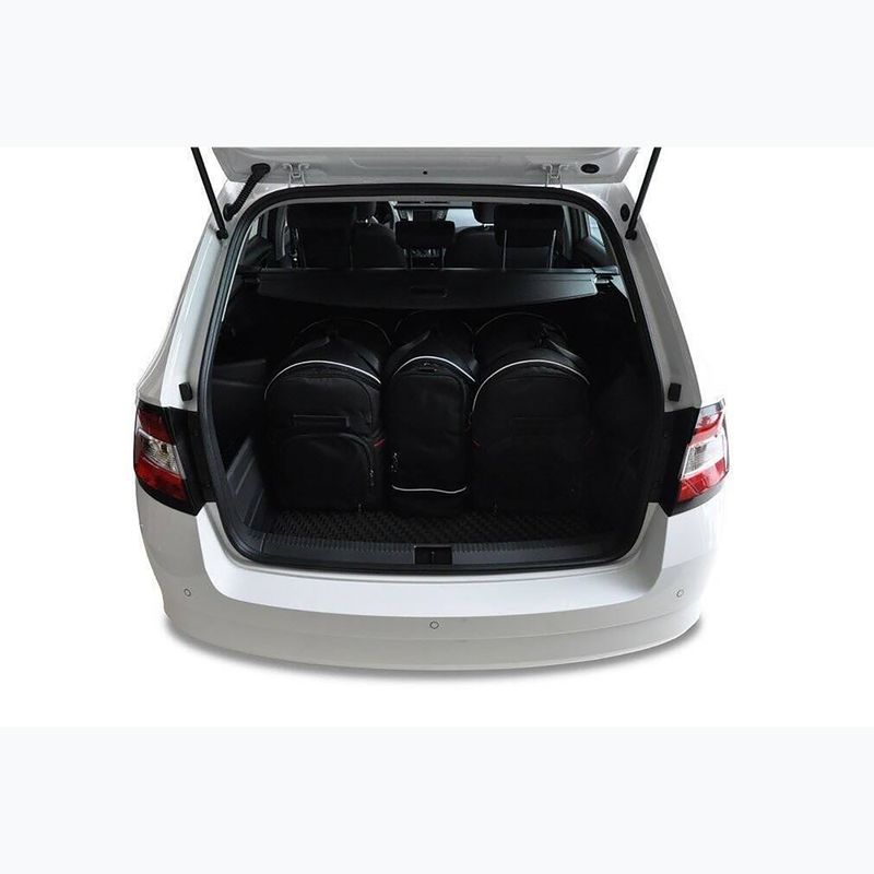 KJUST Skoda Fabia Kombi 2014-2021 set di borse portabagagli 5 pezzi nero. 14