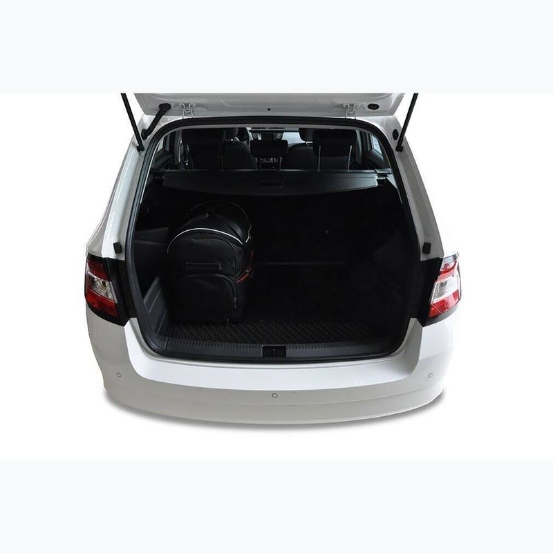 KJUST Skoda Fabia Kombi 2014-2021 set di borse portabagagli 5 pezzi nero. 16