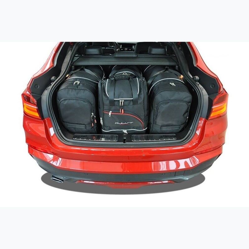 KJUST BMW X4 2014-2017 set di borse portabagagli 4 pezzi nero 13