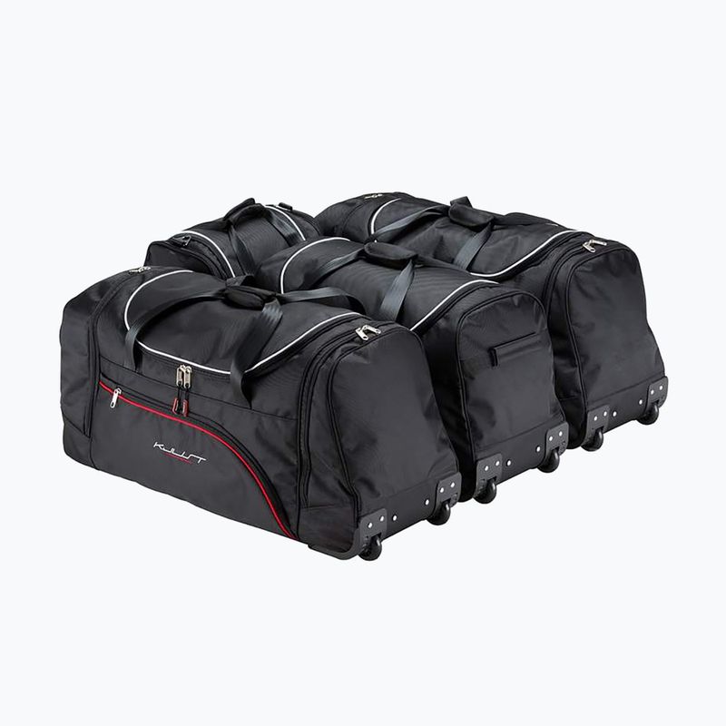 Set di borse per bagagliaio KJUST Volkswagen Touran 2003-2015 4 pezzi nero. 2
