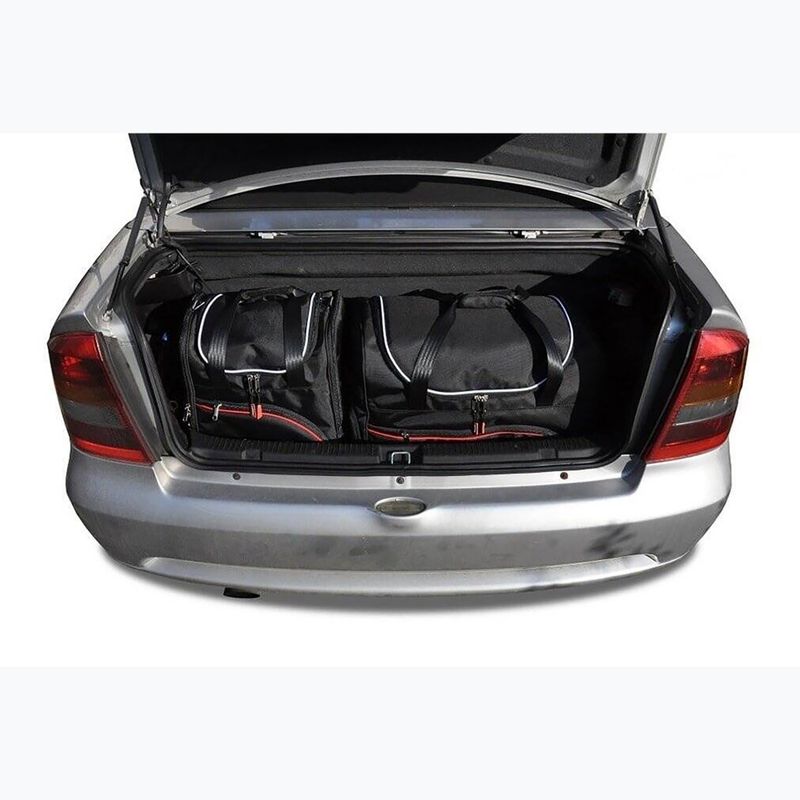 Set di borse per bagagliaio KJUST Opel Astra Cabrio 2001-2006 4 pezzi nero. 12