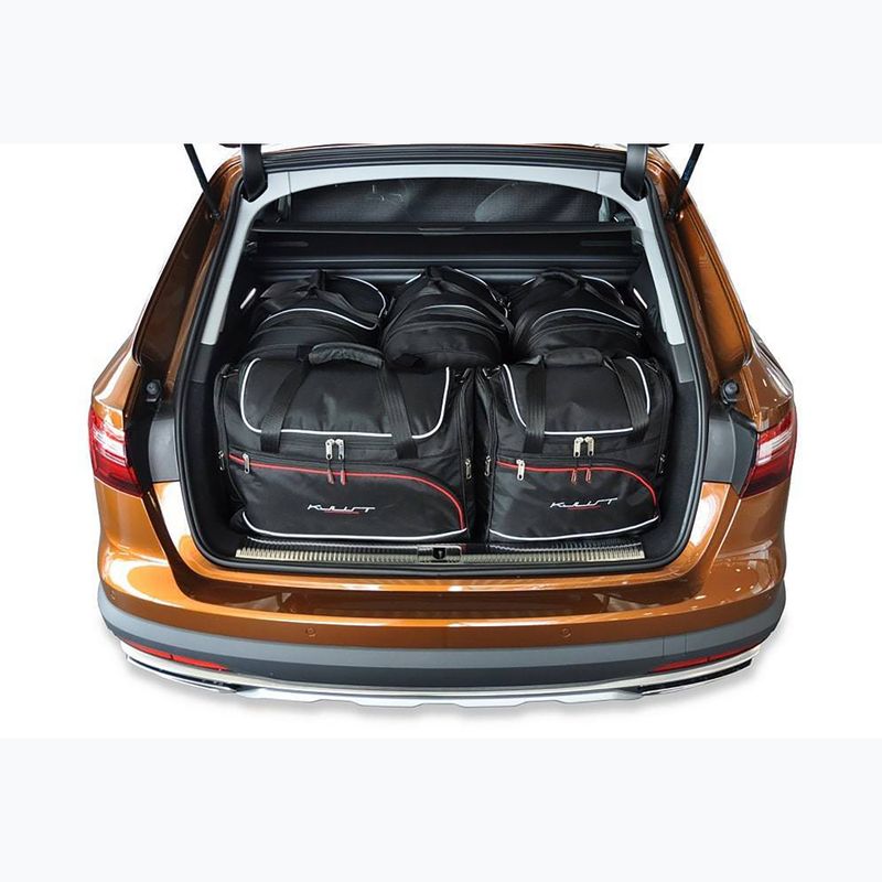 KJUST Audi A4 Avant 2015+ set di borse portabagagli 5 pezzi nero 18