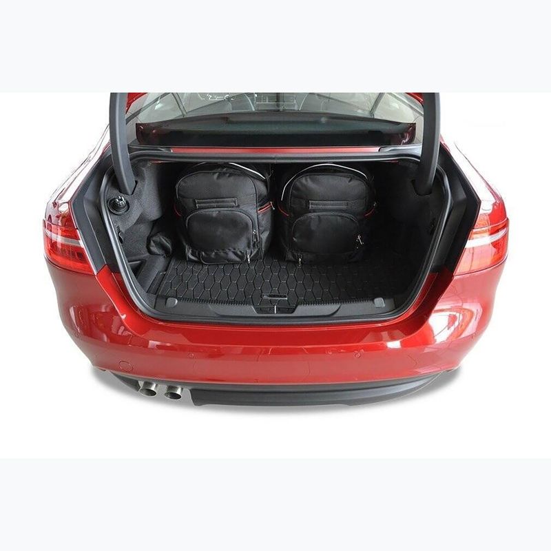 KJUST Jaguar XE 2015-2018 set di borse portabagagli 4 pezzi nero 18