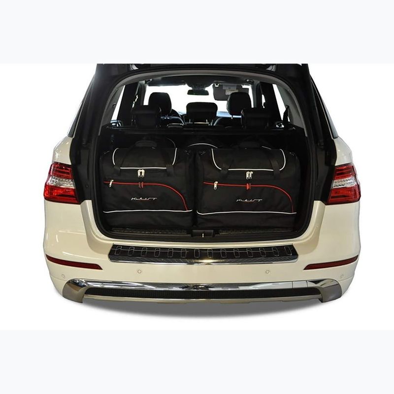 KJUST Mercedes-Benz M 2011-2015 set di borse per bagagliaio 5 pezzi nero 11