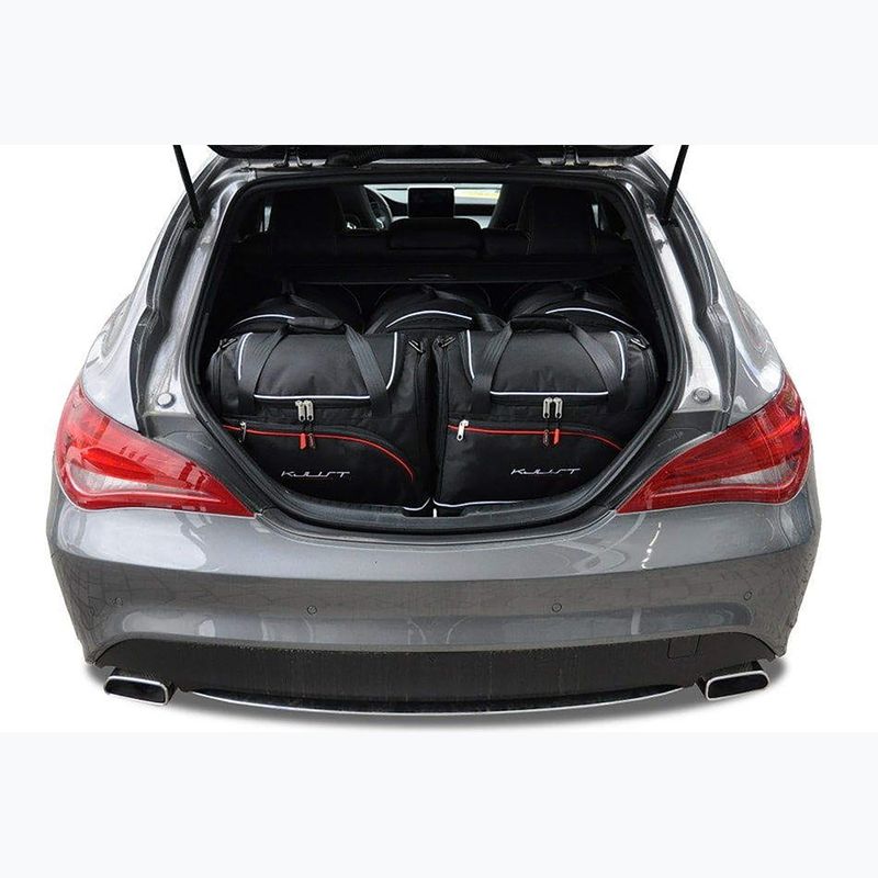 KJUST Mercedes-Benz CLA Shooting Brake 2015-2018 set di borse per bagagliaio 5 pezzi nero. 11