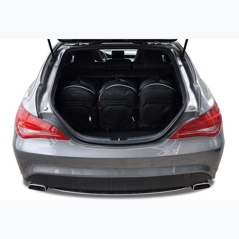 KJUST Mercedes-Benz CLA Shooting Brake 2015-2018 set di borse per bagagliaio 5 pezzi nero. 12