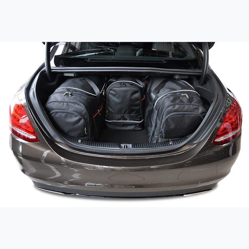 KJUST Mercedes-Benz C Limousine Set di borse per il bagaglio 2013-2021 4 pezzi nero 14